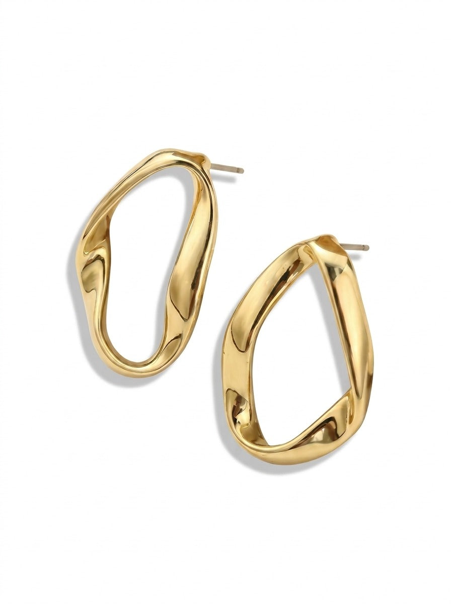Swirl Small Hoop Earrings for Women | Stainless Steel Hoop Earrings Pakistan