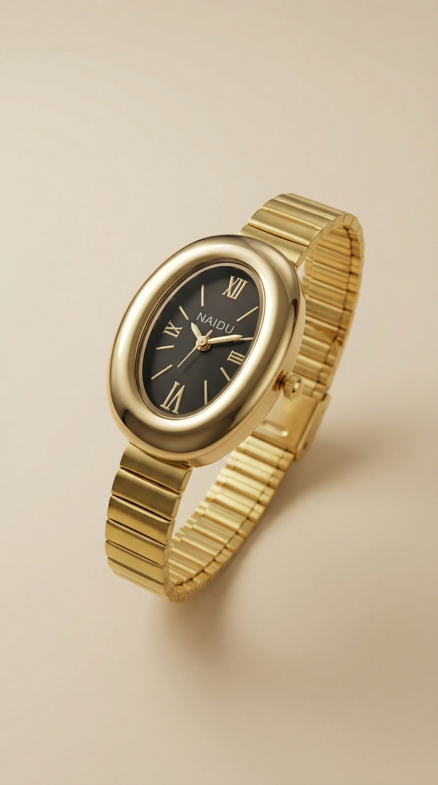 The Classic Naidu Women Watch - Black Dial