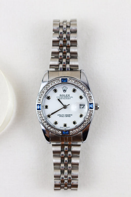 Ro-lex Ice Queen Datejust Watch