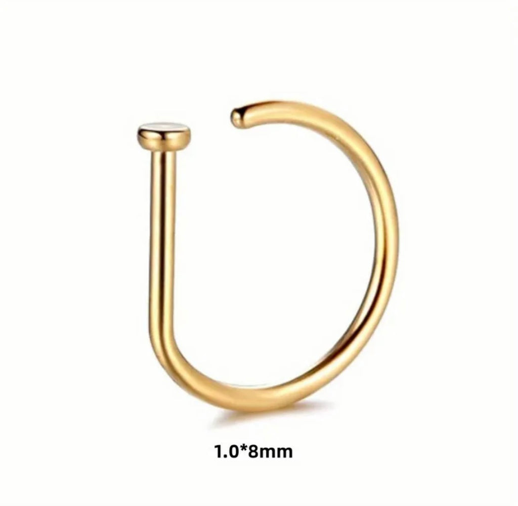 D-Shaped Nose Ring