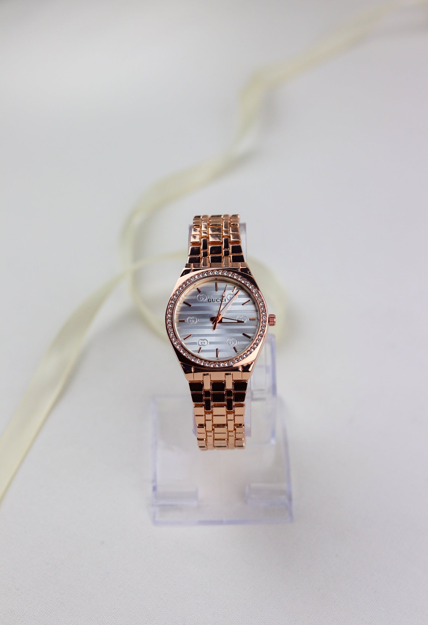 Gucci Rose Gold Sparkle Watch