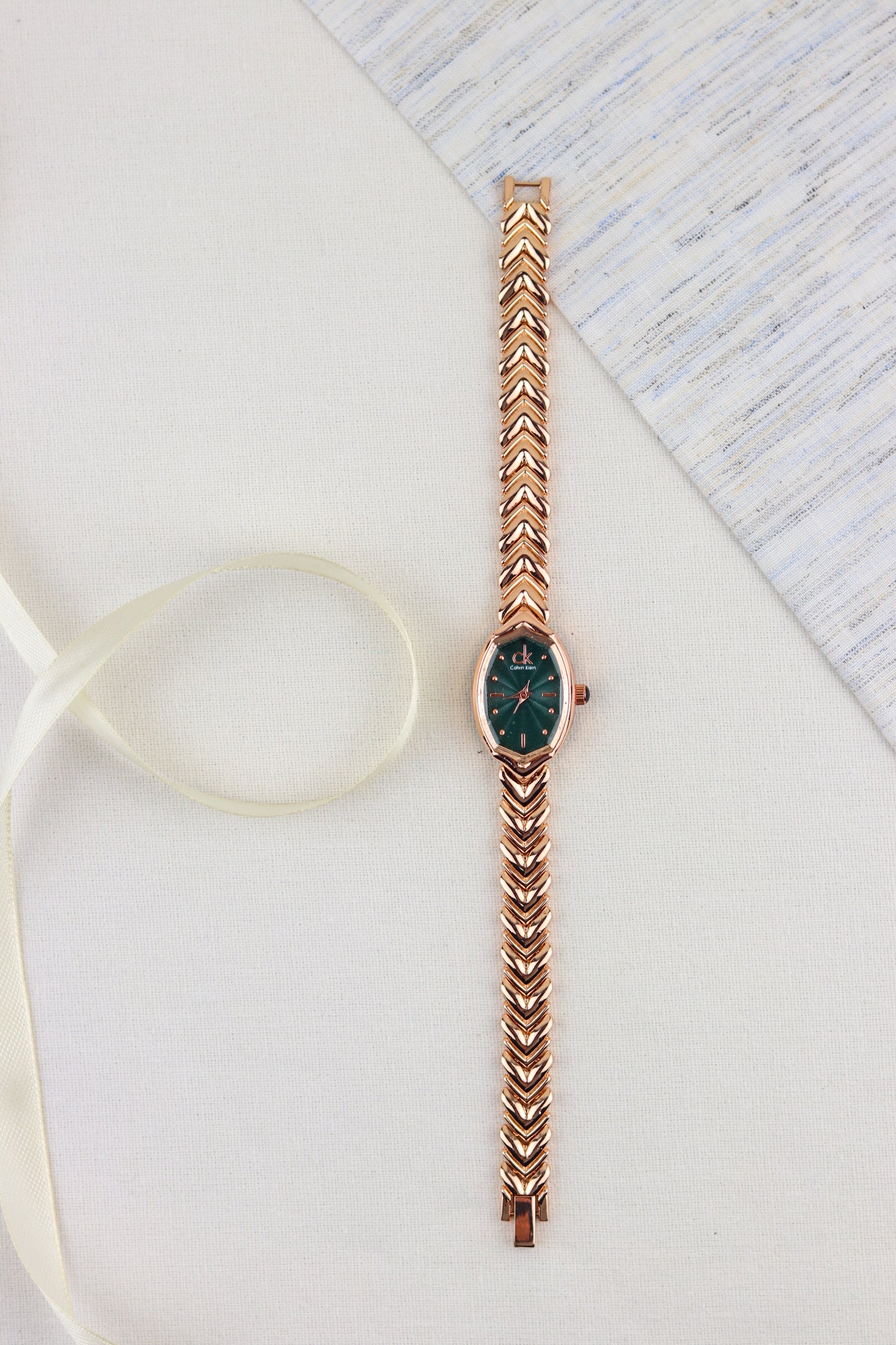 CK Aura Green- RoseGold Watch