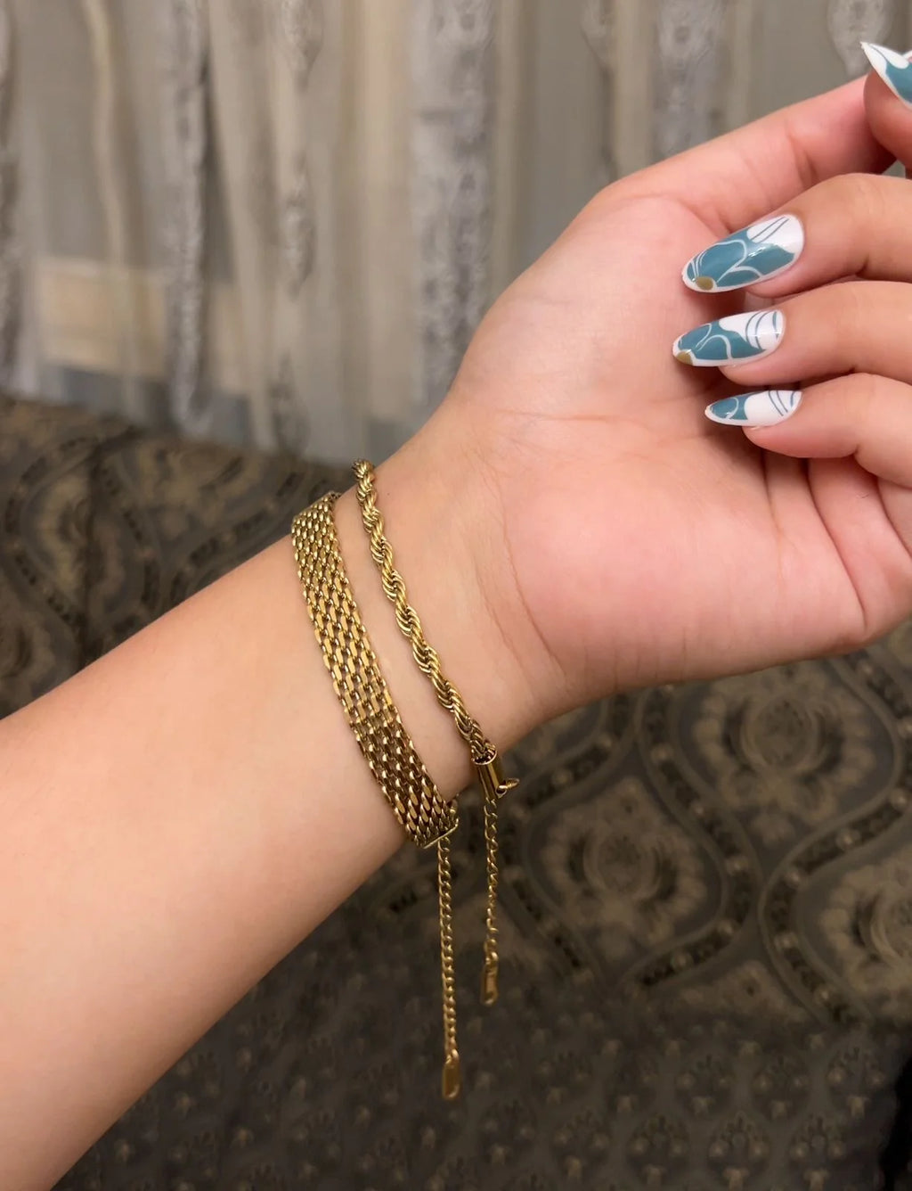 Milas Twisted Bracelet And Rowena Bracelet Stack