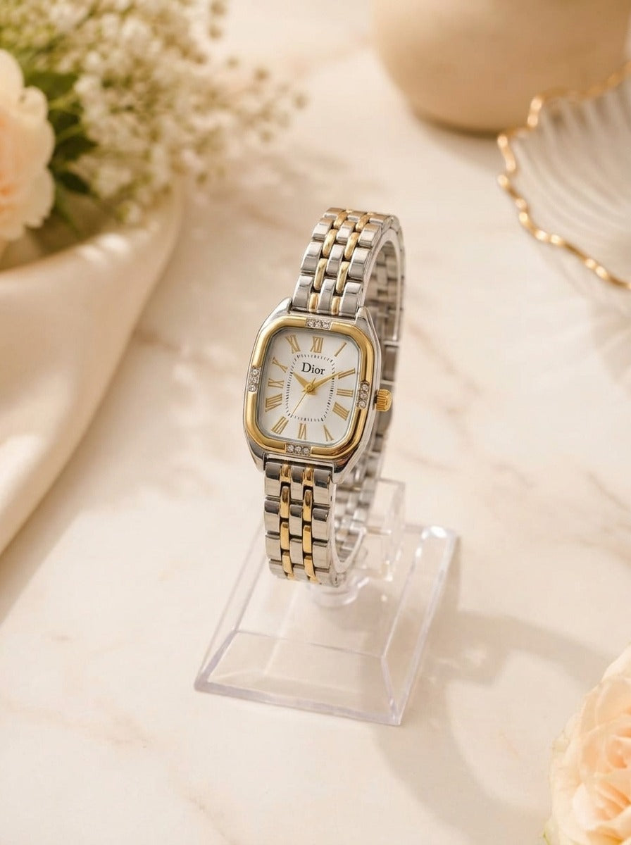 Dior Two-Tone Square Women Watch
