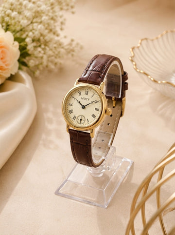 Motf Brown Women’s Strap Watch