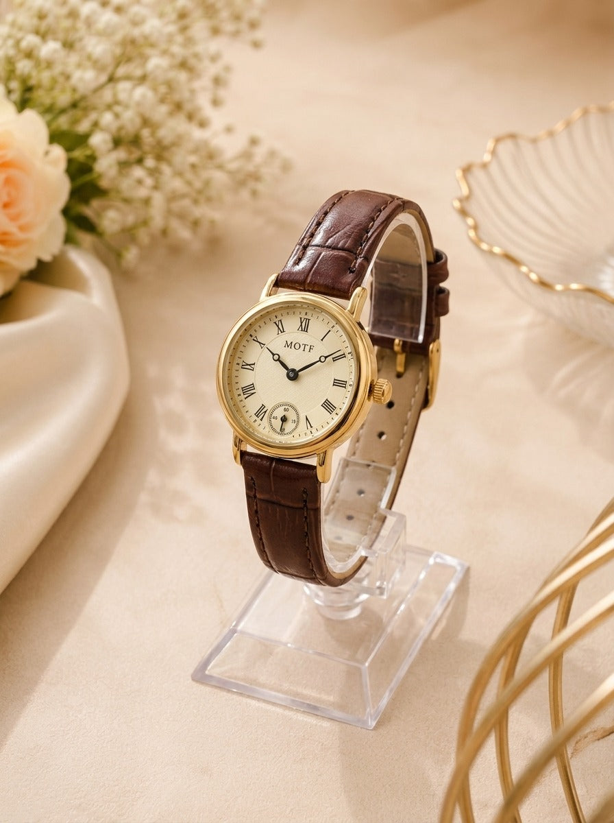 Motf Brown Women’s Strap Watch
