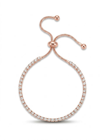 Jemma Tennis Bracelet – 18K Gold Plated Crystal Tennis Bracelet for Women