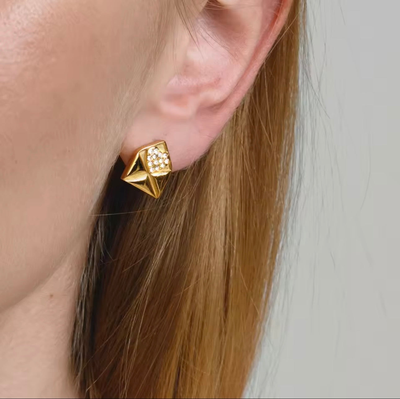 Envelope heartbeat design earrings women Pakistan