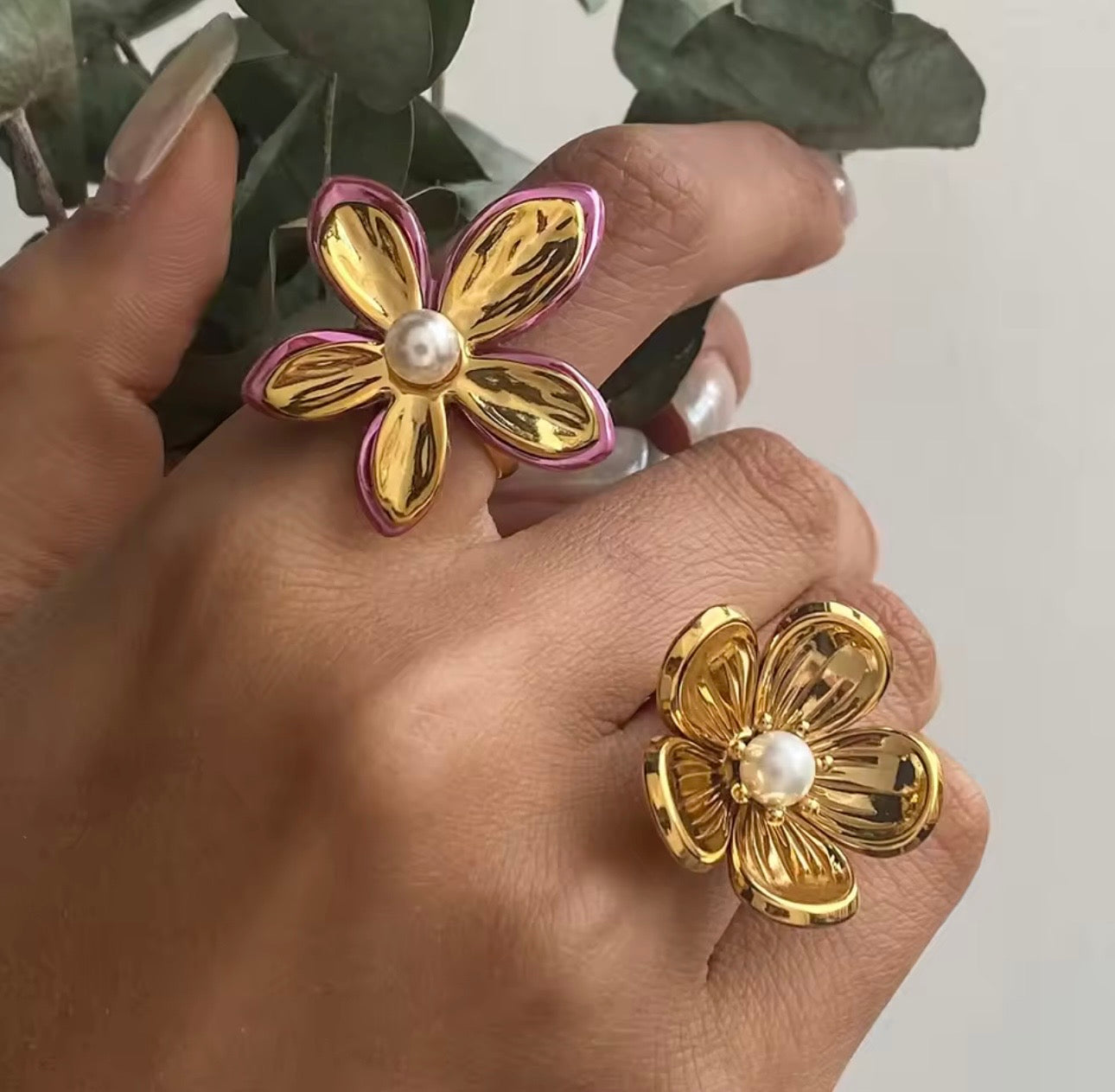 Pearl Flower Ring