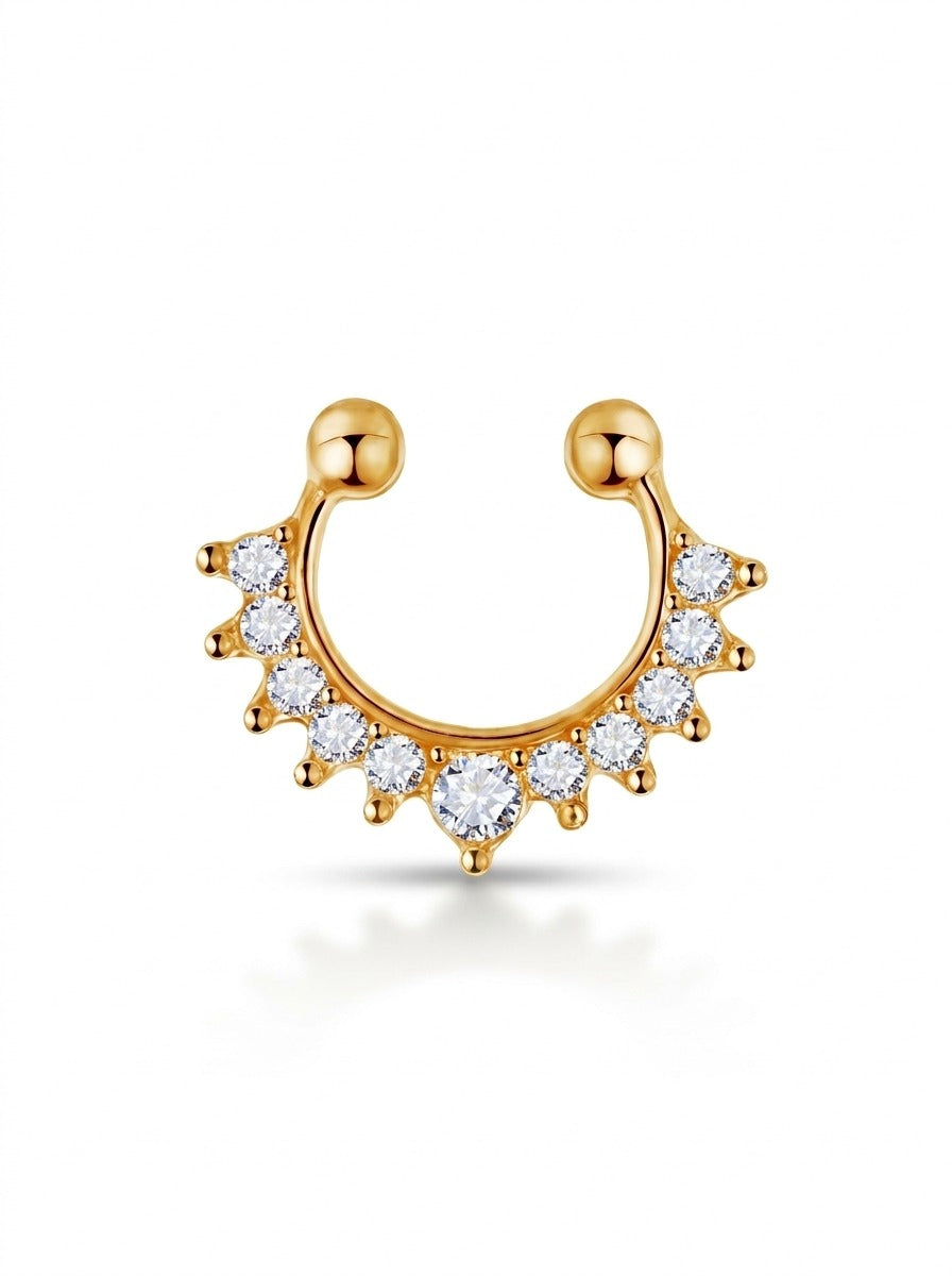 Hoof C-Shaped Nose Ring for Women | Minimalist Nose Jewellery Pakistan