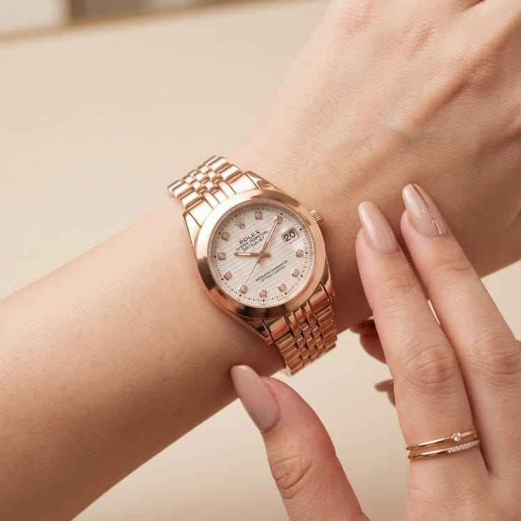 Rolex Diamond Datejust Women Watch