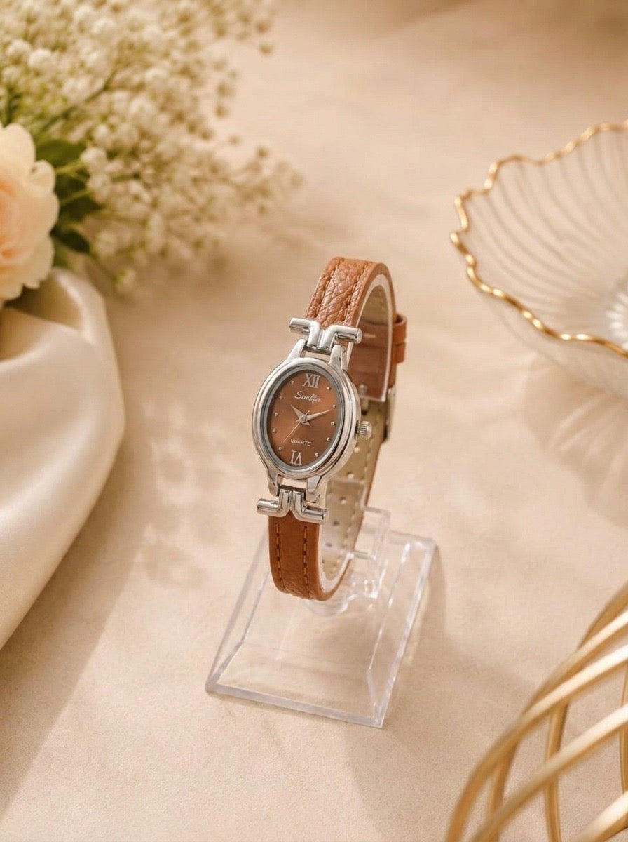 Sunliflex Nostalgia Women's Strap Watch