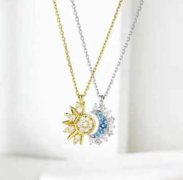 Sun & Soul Necklace – 18K Gold Plated Stainless Steel Necklace Pakistan