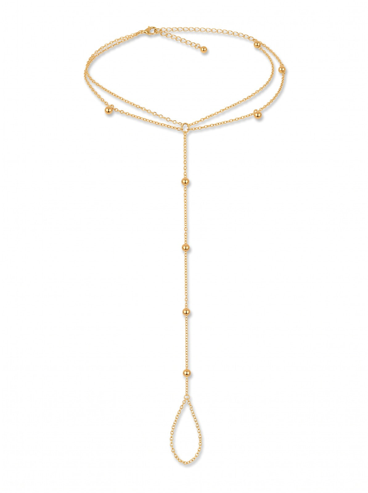 Beaded Anklet with Toe Ring