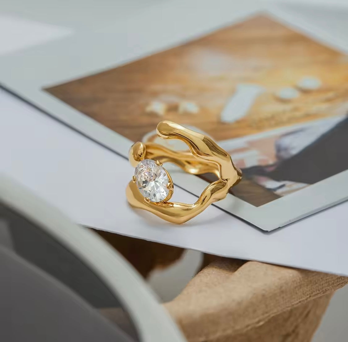 Golden Dew Ring