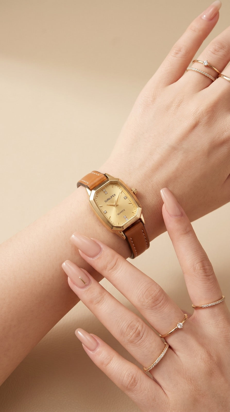 Dainty Retro Women Strap Watch