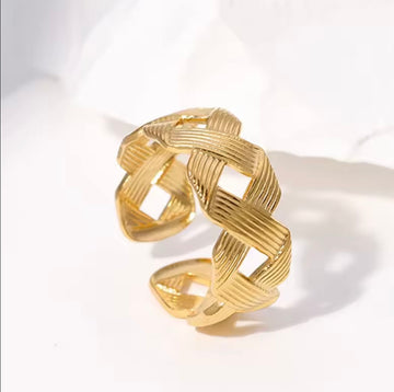 Weave Open Adjustable Ring