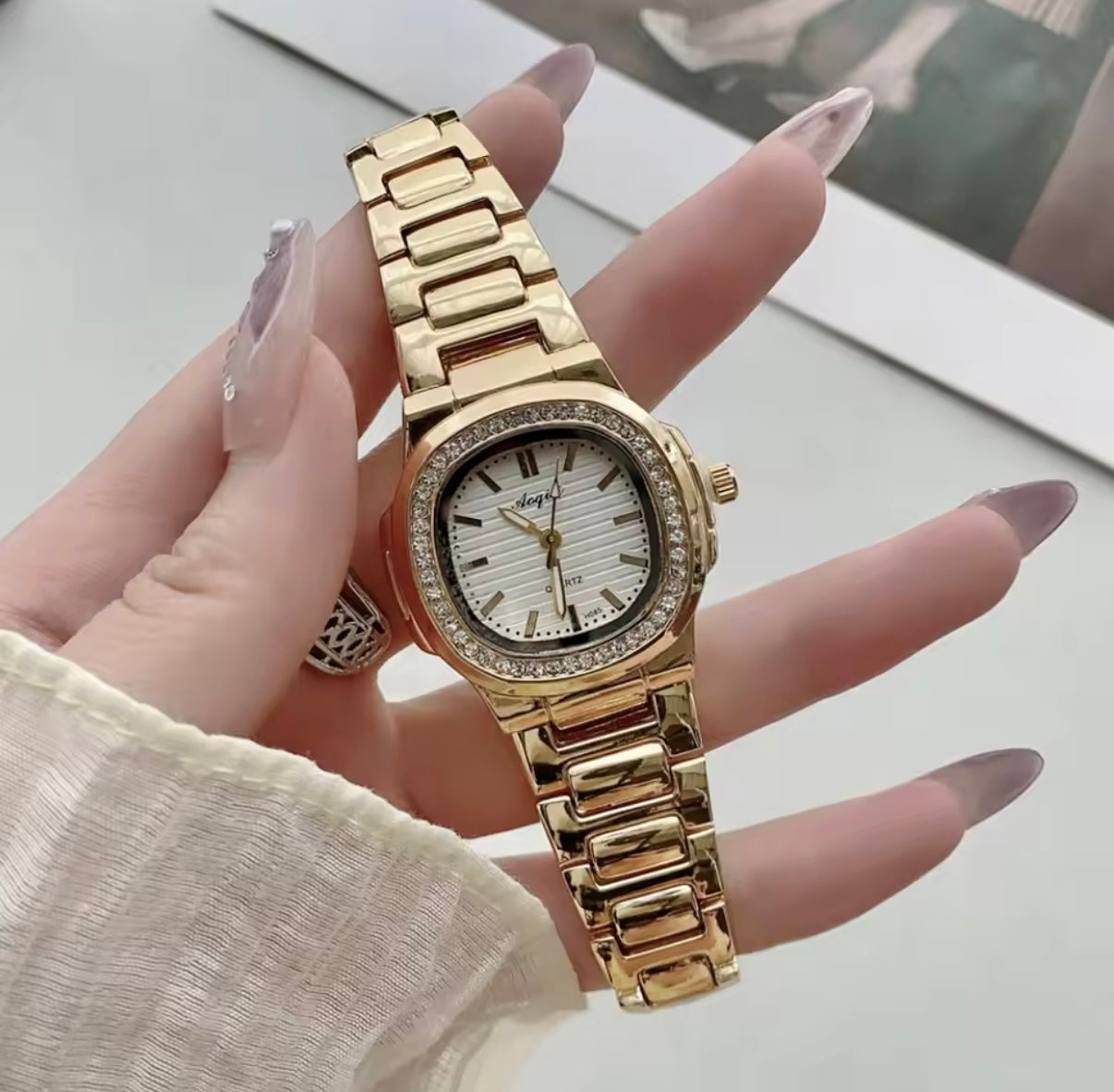 The Gilded Square Women Watch