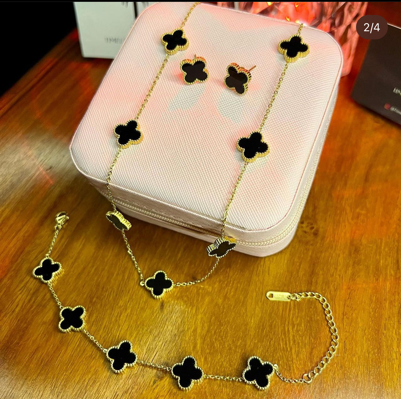 5 Leaf Clover Jewellery Set