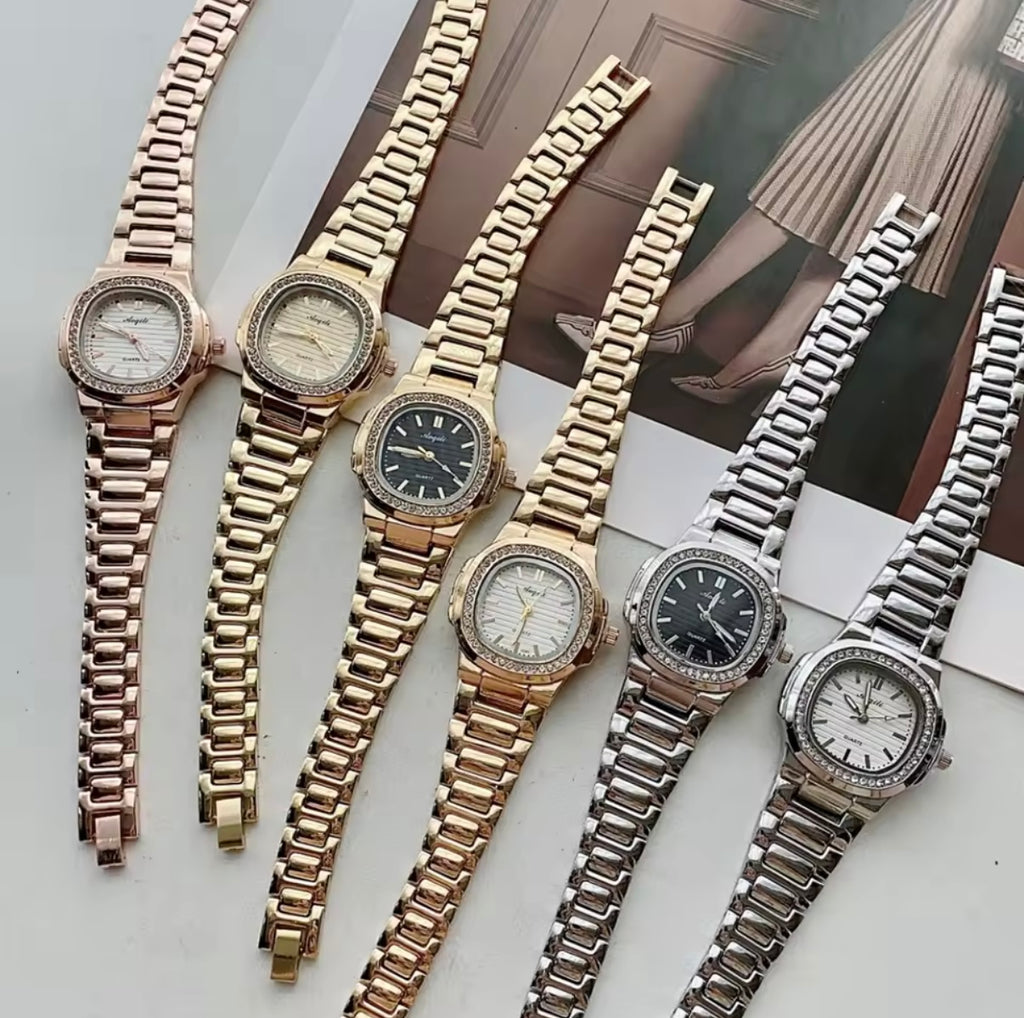 The Gilded Square Women Watch