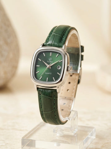 Flora Heritage Women Strap Watch - Green