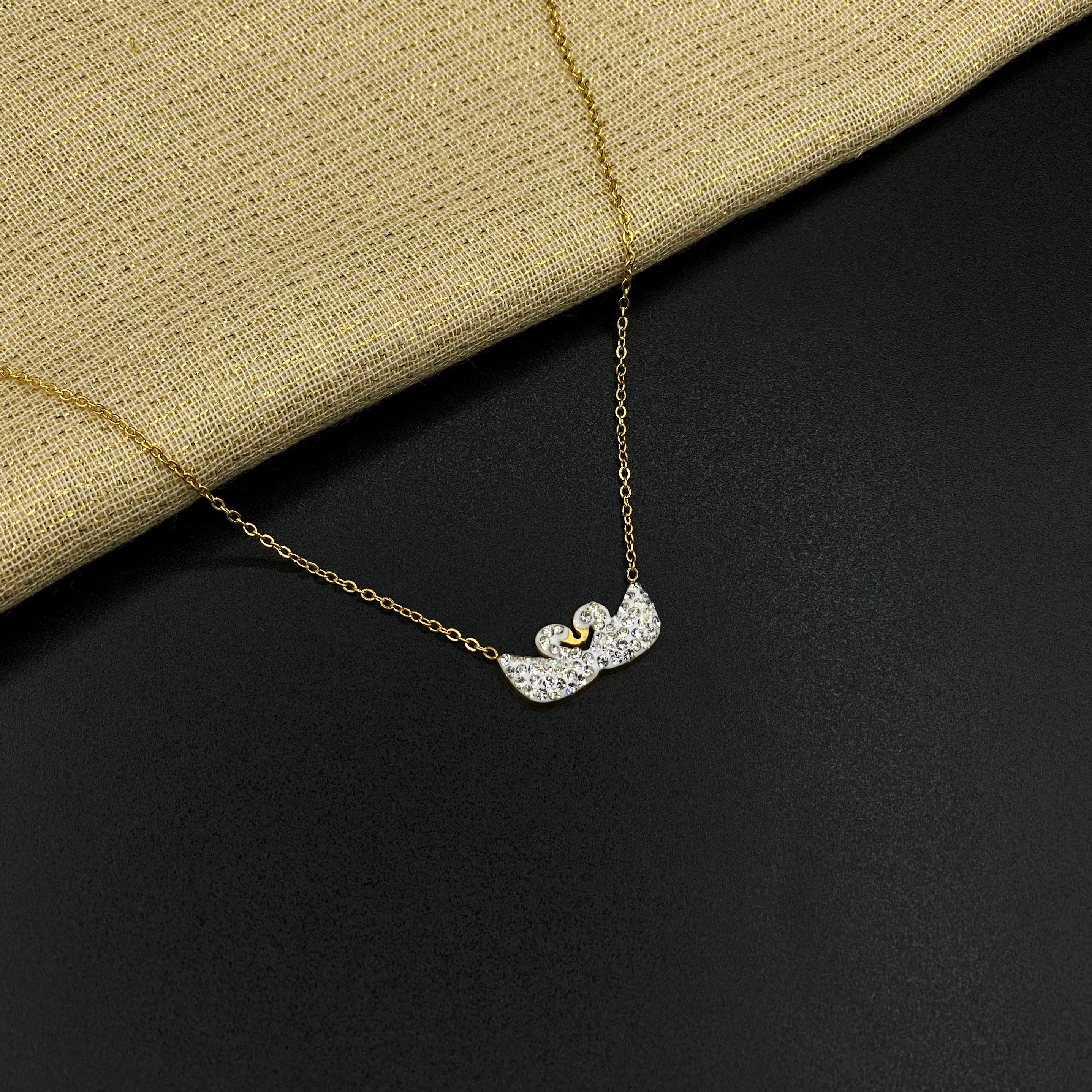 Double Swan Necklace