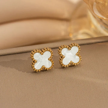 White Clover Earrings