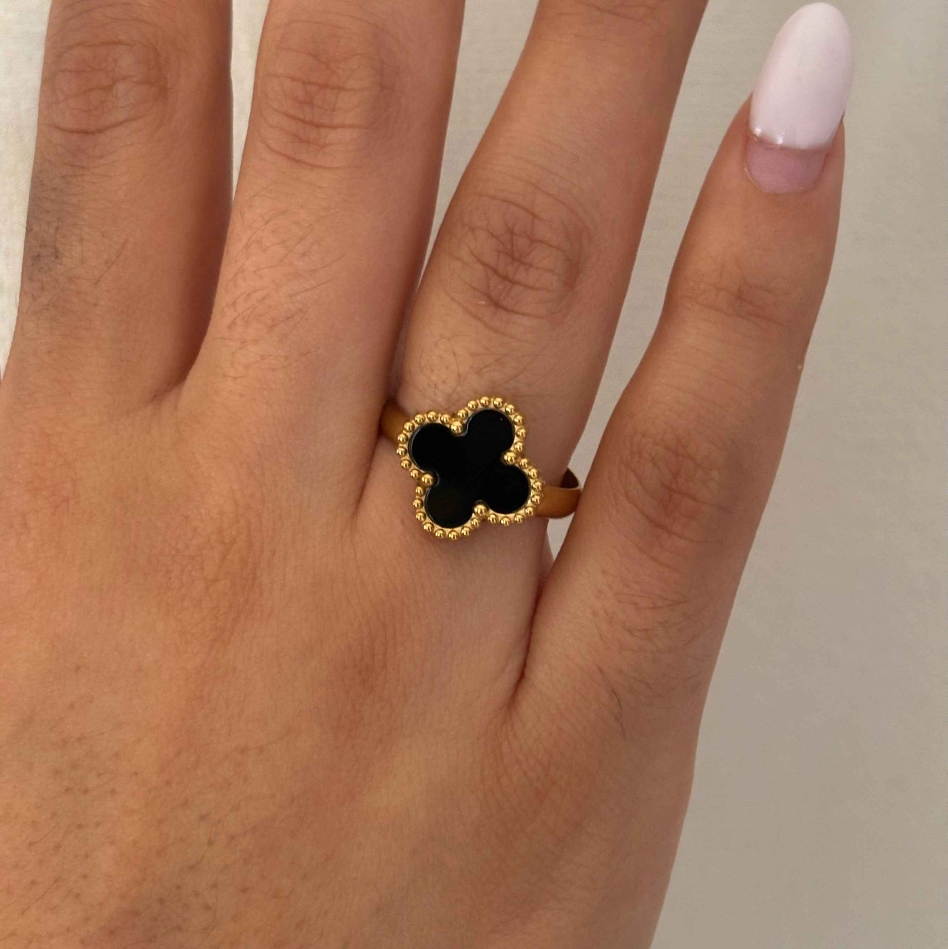 Black Clover Adjustable Ring