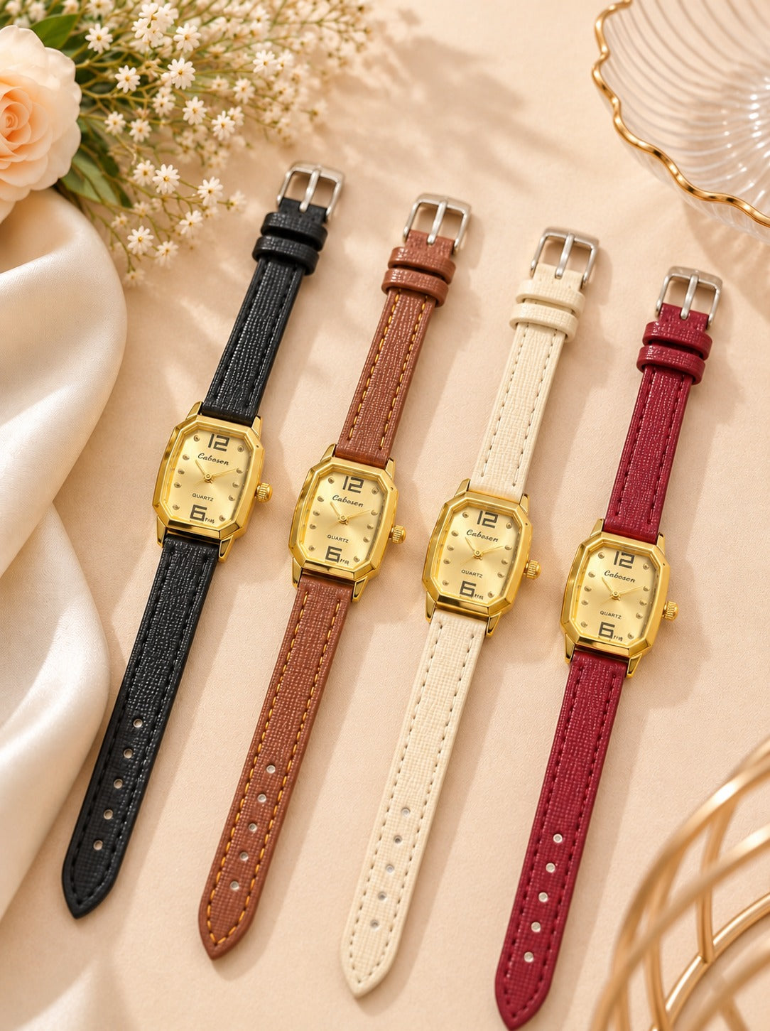 Cabosen Antique Goldline Women’s Strap Watch