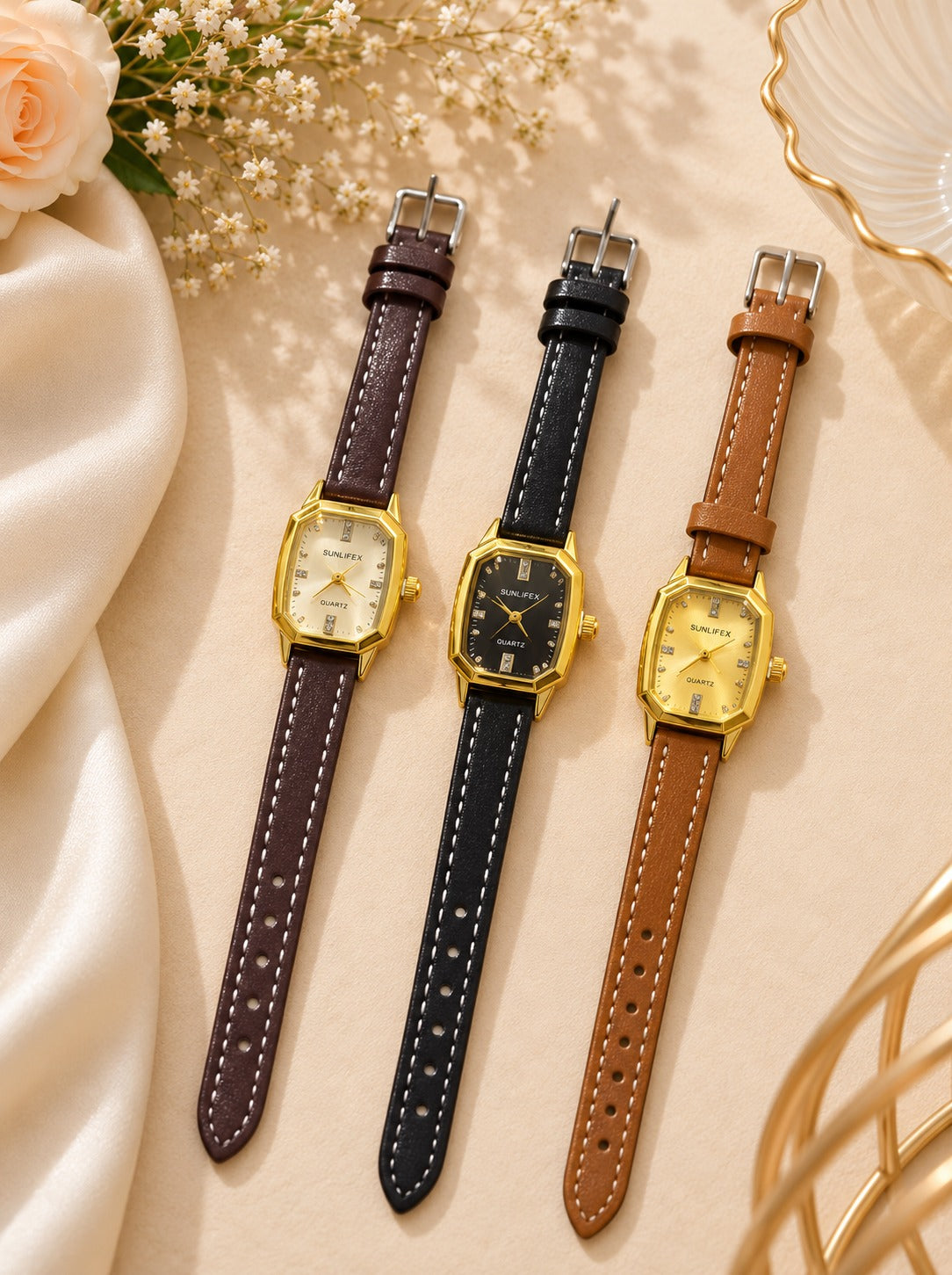 Sunlifex Retro Women Strap Watch