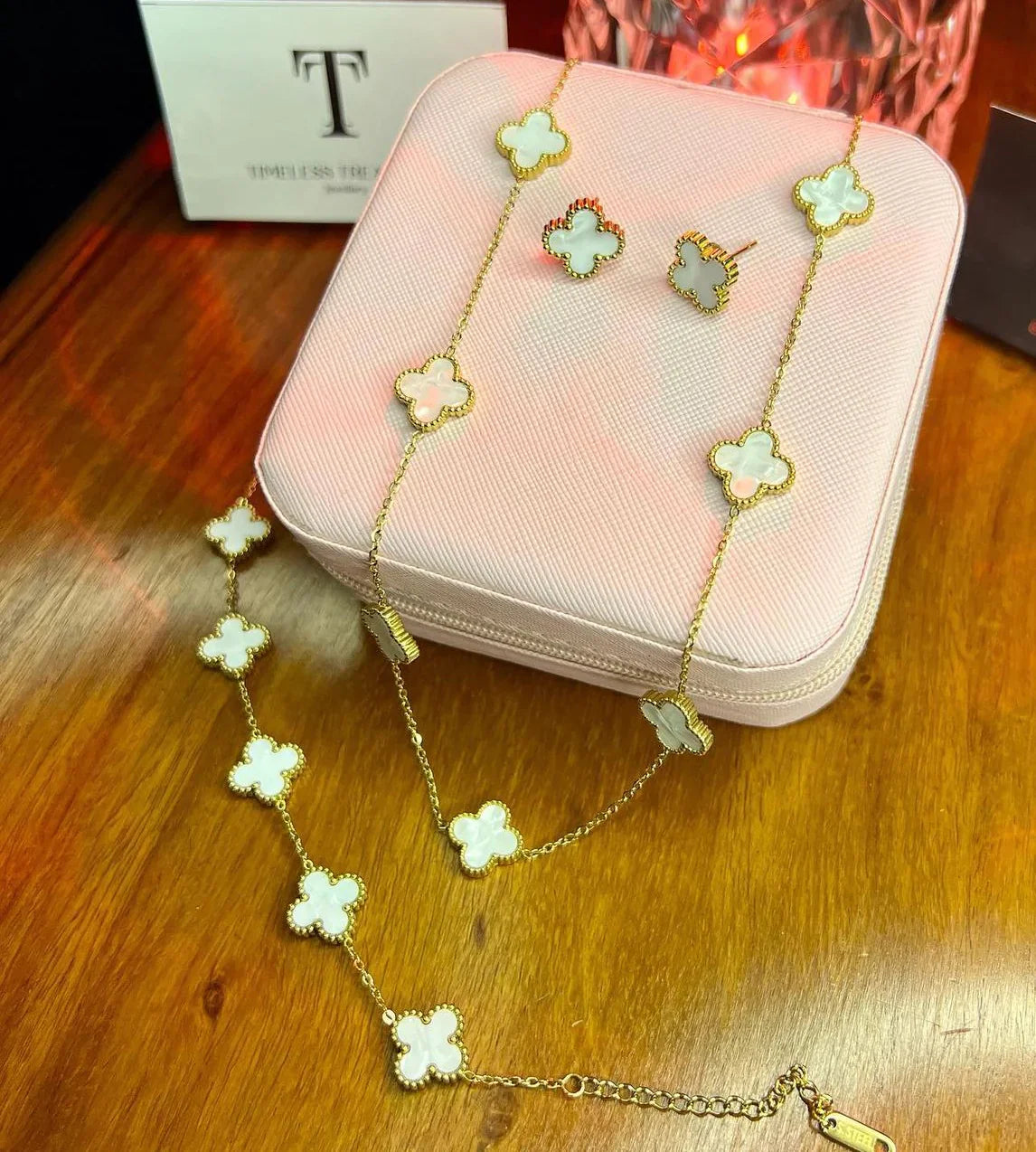 5 Leaf Clover Jewellery Set