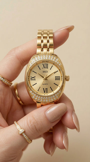 Midi gold prime women watch