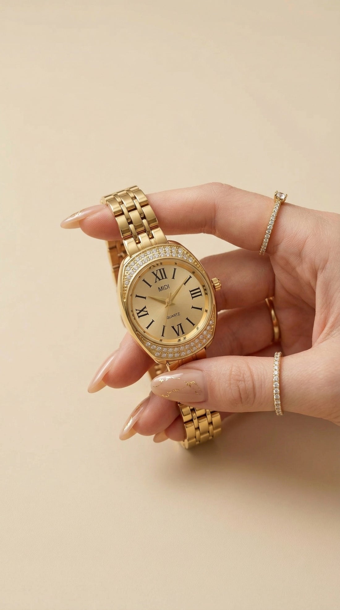 Midi gold prime women watch