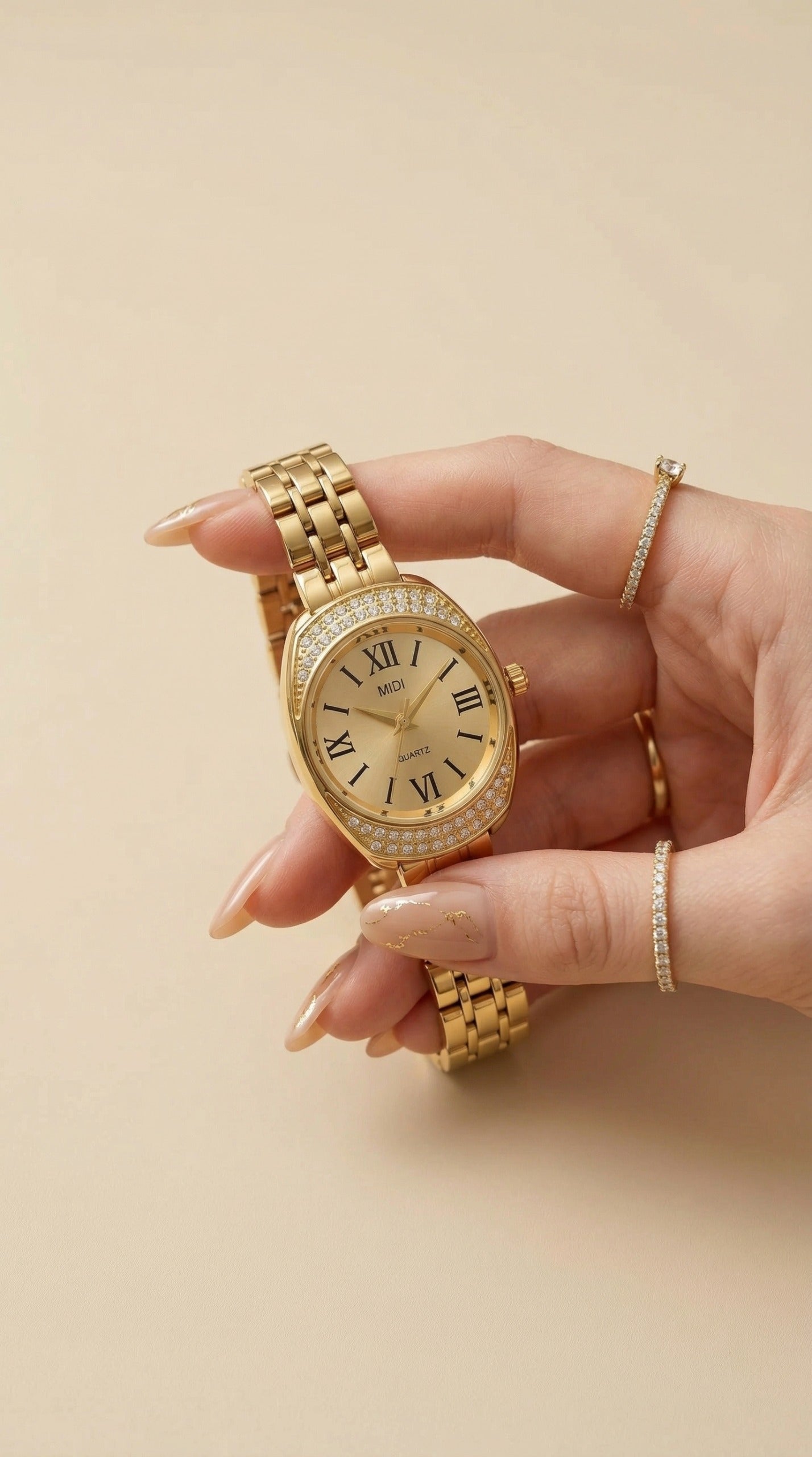 Midi gold prime women watch