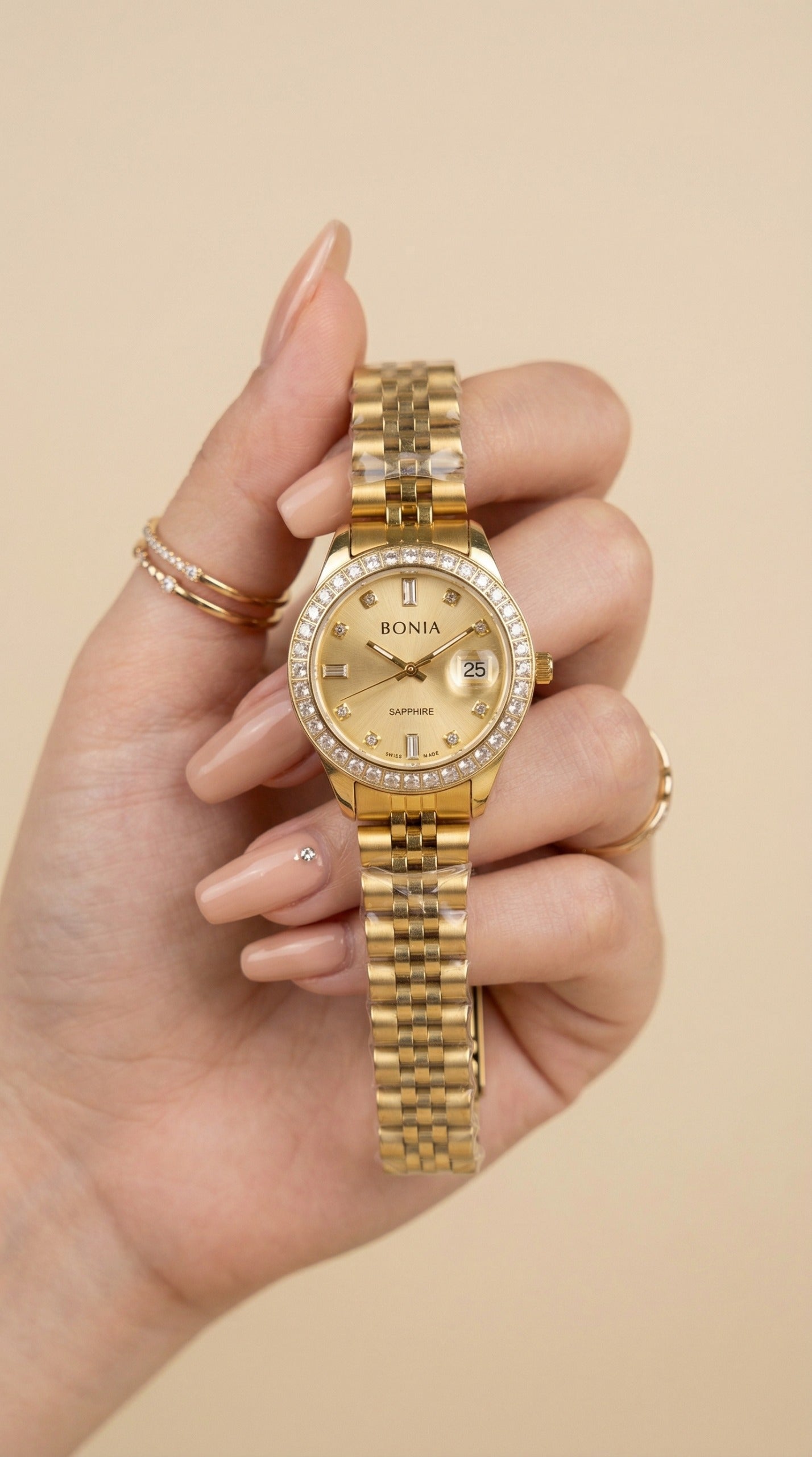 Diamond Sapphire Datejust Women Watch