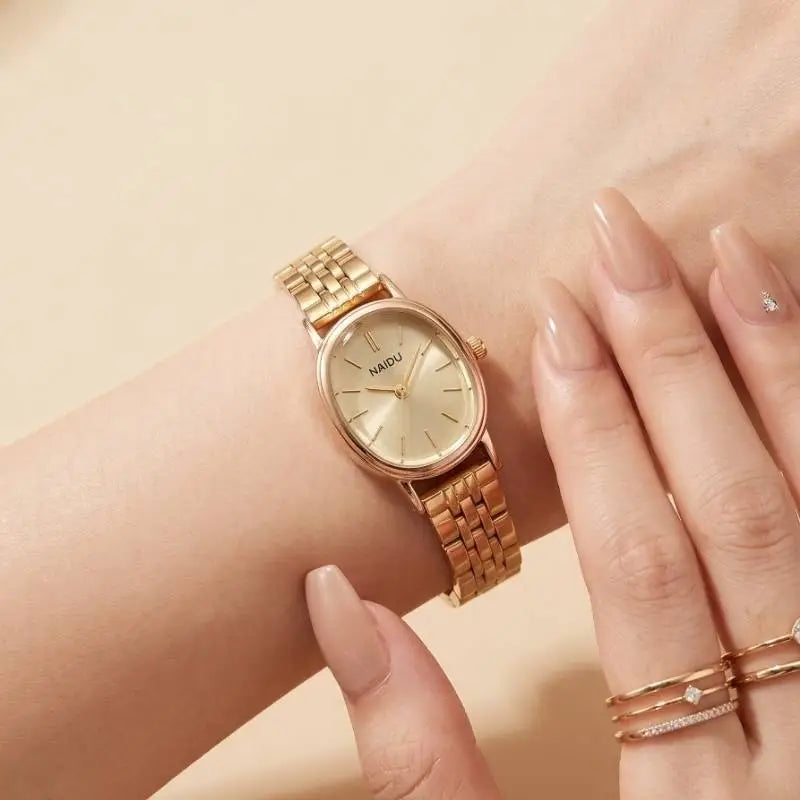 Naidu Classic Oval Women Watch – Elegant Daily Wear Jewellery Pakistan with Minimalist Oval Dial