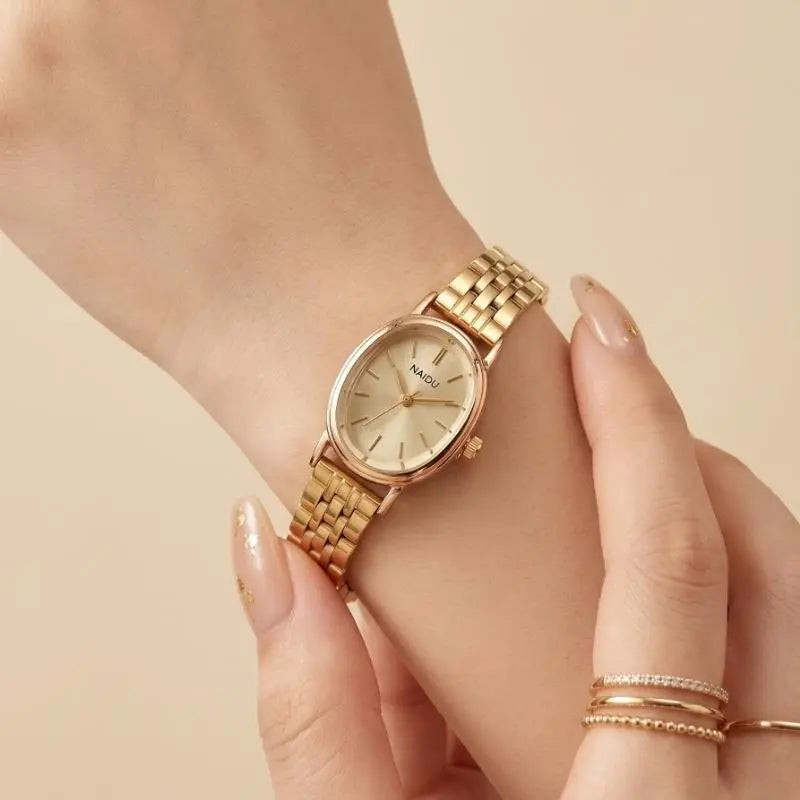 Naidu Classic Oval Watch for Women – Sophisticated Office Wear Jewellery Pakistan Accessory