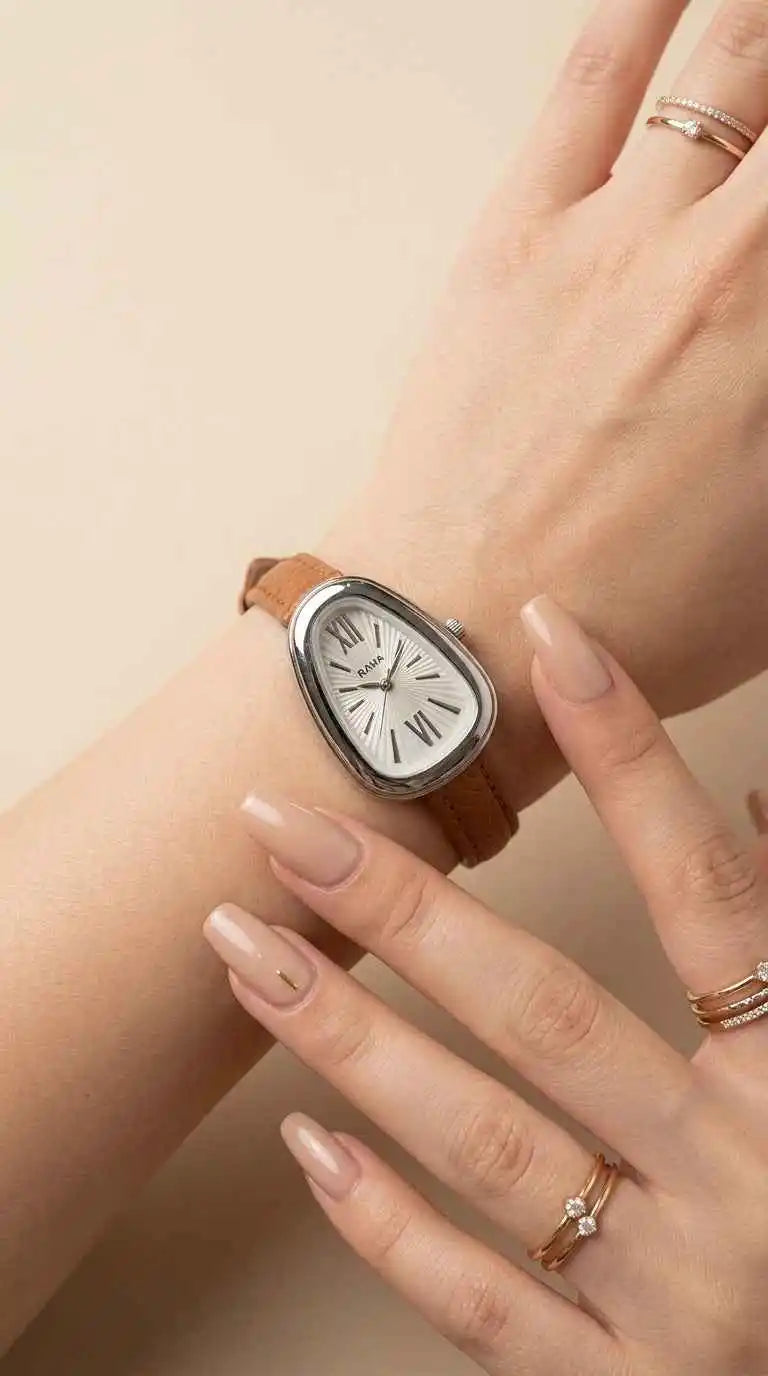 Raha Egg Women Strap Watch for daily wear jewellery Pakistan