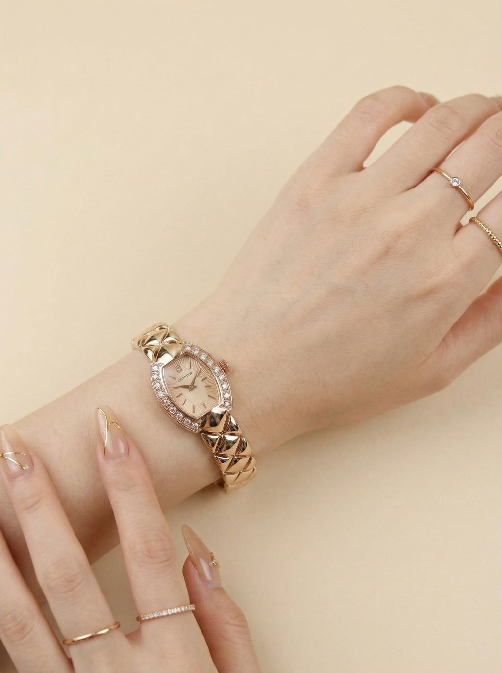 Cartier Rose Elegance Women Watch