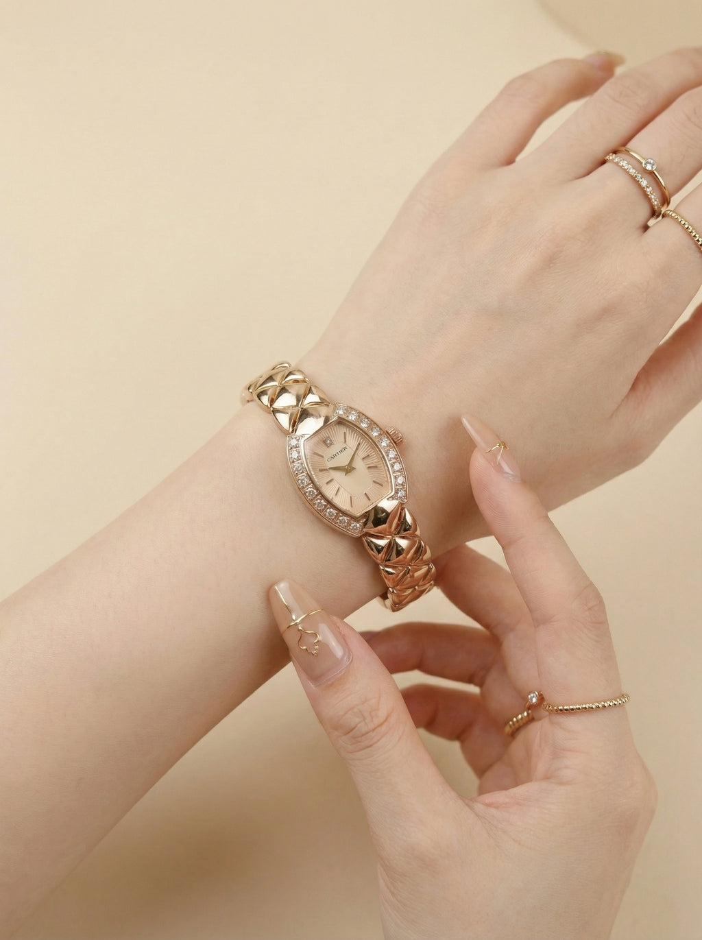 Cartier Rose Elegance Women Watch