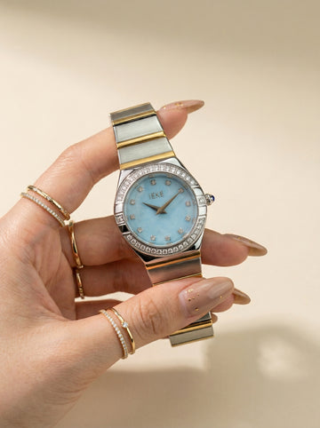 IEKI Azure Elegance Two Tone Women Watch