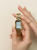 IEKI Stellar Rectangle Skyblue Women Watch