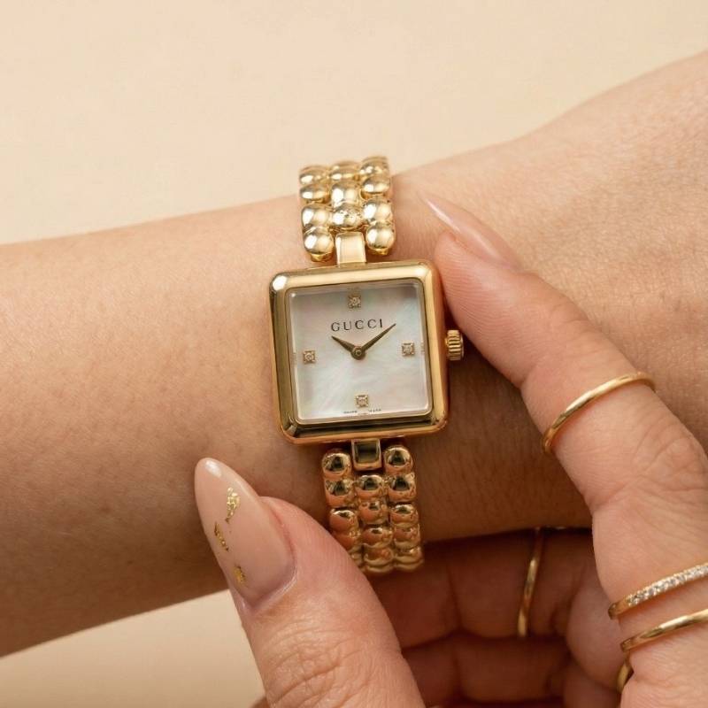 Gucci Square Golden Women Watch