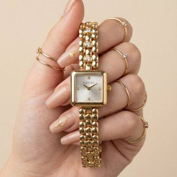 Gucci Square Golden Women Watch