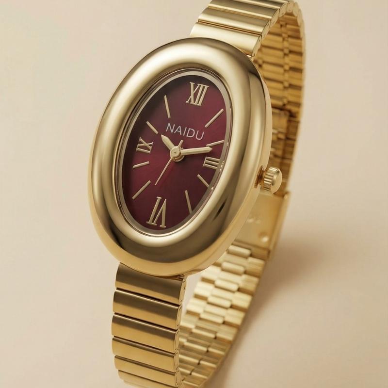 The Classic Naidu Women Watch - Maroon Dial