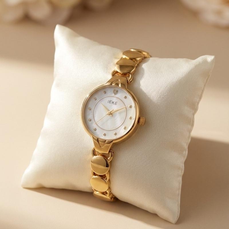 IEKE Golden Circle Time Women Watch