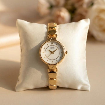 IEKE Golden Circle Time Women Watch