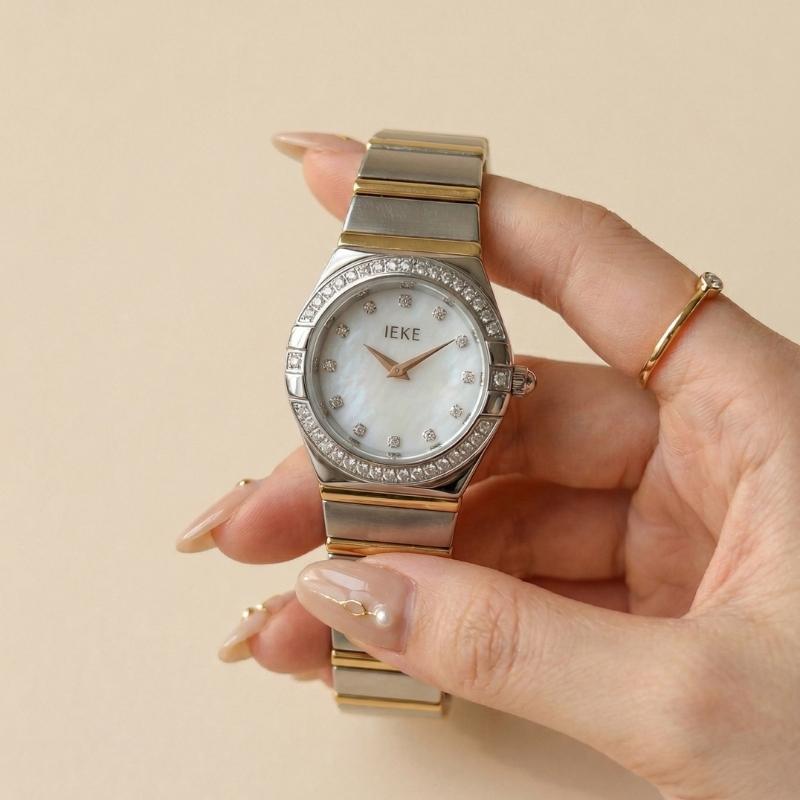 IEKE Ivory Gleam Two-Tone Women Watch