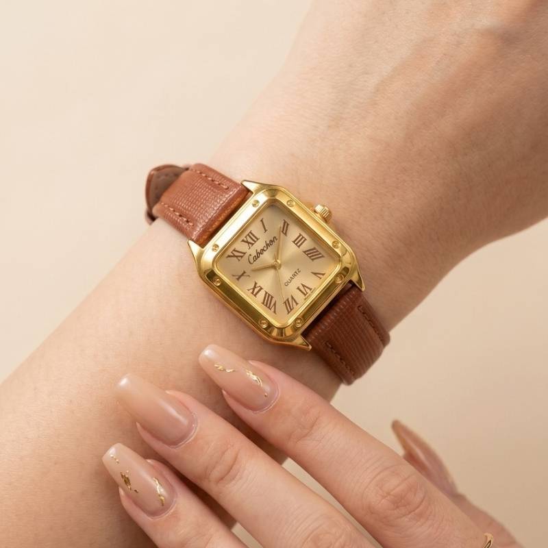 Golden Era Tank Women's Watch – Vintage Gold Fashion Watch Pakistan