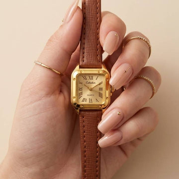 Golden Era Tank Women's Watch – Vintage Gold Fashion Watch Pakistan